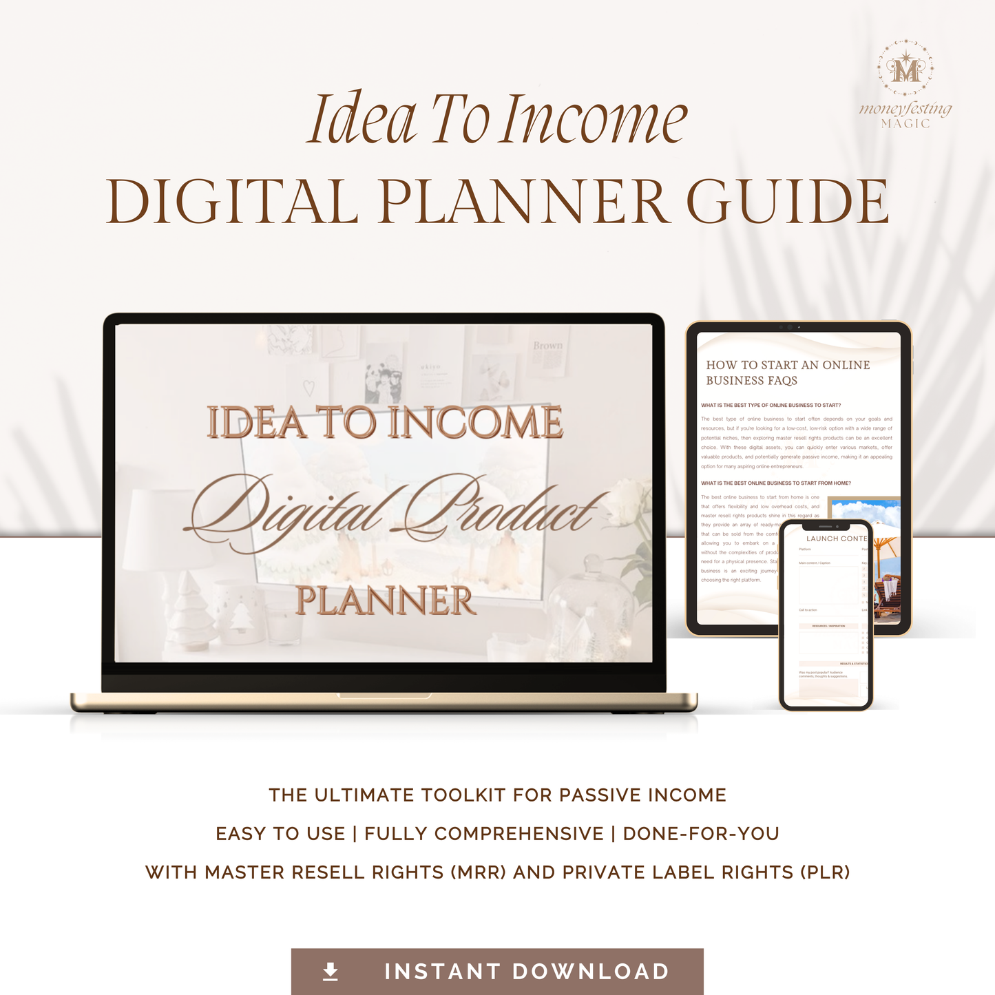 Idea to Income: Digital Planner Guide